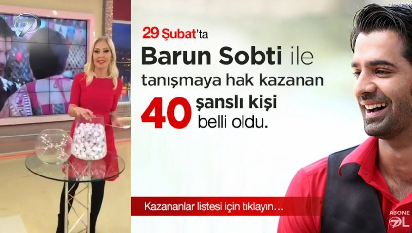 Kanal 7 , Bir Garip Aşk’ta Arnav karakterini canlandıran Barun Sobti ile 40 şanslı hayranını buluşturmak için bir yarışma düzenledi. Yarışmaya binlerce kişi başvurdu.