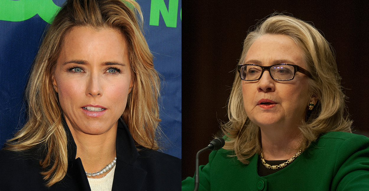 Tea Leoni ve Hillary Clinton.