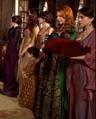 Valide Sultan, Hatice Sultan, Mahidevran Sultan-Şehzade Mustafa, Hürrem Sultan-Şehzade Mehmet, Gülfem Hatun