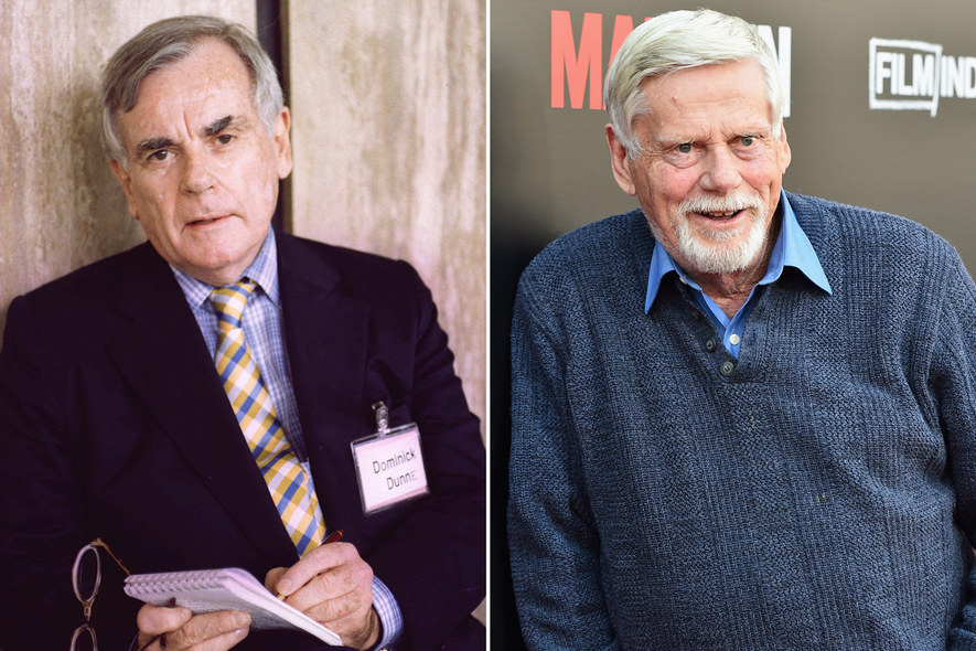 Yazar Dominick Dunne ve diziden Robert Morse.